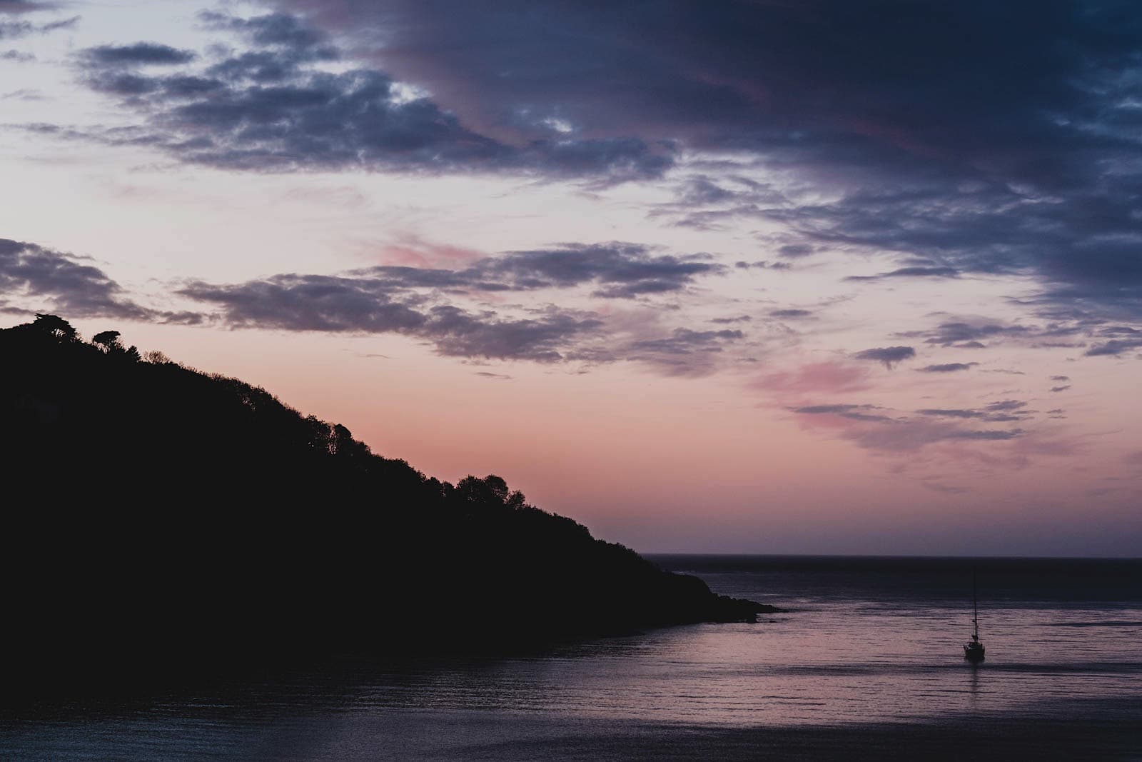 Sunset as seen from the Carlyon Bay Hotel